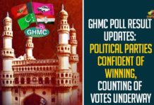 GHMC Poll Result Updates: Political Parties Confident Of Winning, Counting Of Votes Underway,GHMC Poll Result Updates,GHMC Results Updates,GHMC Elections 2020 Poll Results Updates,GHMC Elections 2020 Poll Results,GHMC Results,GHMC Elections Poll Results,#GHMCElections2020Results,GHMC Elections 2020 Results Latest News,GHMC,GHMC Elections 2020 Results Live News,GHMC Elections Poll Results Latest Updates,GHMC Elections 2020 Poll Results Latest Reports,2020 GHMC Elections Poll Results,GHMC Elections 2020 Results Live Updates,Greater Hyderabad Result 2020 LIVE Updates