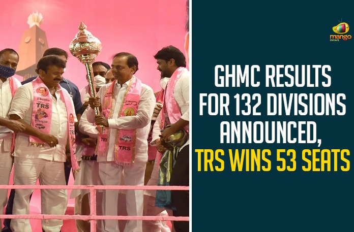 GHMC Results For 132 Divisions Announced, TRS Wins 53 Seats GHMC Results For 132 Divisions Announced, TRS Wins 53 Seats,GHMC Results For 132 Divisions,TRS Party Wins 53 Seats,GHMC Results Updates,GHMC Elections 2020 Results Updates,GHMC Elections 2020 Results,GHMC Results,GHMC Elections Results,#GHMCElections2020Results,GHMC Elections 2020 Results Latest News,GHMC,GHMC Elections 2020 Results Live News,GHMC Elections Results Latest Updates,GHMC Elections 2020 Results Latest Reports,2020 GHMC Elections Results,GHMC Elections 2020 Results Live Updates,Greater Hyderabad Result 2020 LIVE Updates,TRS Party,TRS,Mango News