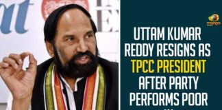 Uttam Kumar Reddy Resigns As TPCC President After Party Performs Poor In GHMC Elections,Telangana PCC Chief Uttam Kumar Resigns,TPCC President,PCC Chief,Uttam Kumar,Uttam Kumar Reddy Resigns,Uttam Kumar Reddy Latest News,Uttam Kumar Reddy,Mango News,Uttam Kumar Reddy Resigns As Chief Of Telangana Congress,Telangana Congress Chief Uttam Kumar Reddy Resigns,GHMC Elections Results,Telangana Congress Chief,Uttam Kumar Reddy,TPCC,Telangana Congress Committee,Congress Party,TPCC President,Uttam Kumar Resigns From TPCC President Post