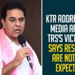 KTR Addresses Media After TRS's Victory, Says Results Are Not As Expected,TRS Party Victory,KTR Addresses Media,CM KCR,TRS Working President KTR,GHMC Elections,GHMC Elections 2020 Results Latest News,GHMC,GHMC Elections 2020 Results Live News,GHMC Elections Results Latest Updates,GHMC Elections 2020 Results Latest Reports,KTR,TRS,TRS Party,TRS Working President,TRS Party Working President KTR,TRS Working President KTR Press Meet,KTR Press Meet Over GHMC Results,KTR Press Meet Mayor Result,TRS vs BJP,TRS Working President KTR Response Over GHMC Results,TRS Working President KTR Addresses Media