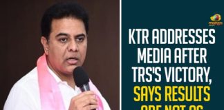 KTR Addresses Media After TRS's Victory, Says Results Are Not As Expected,TRS Party Victory,KTR Addresses Media,CM KCR,TRS Working President KTR,GHMC Elections,GHMC Elections 2020 Results Latest News,GHMC,GHMC Elections 2020 Results Live News,GHMC Elections Results Latest Updates,GHMC Elections 2020 Results Latest Reports,KTR,TRS,TRS Party,TRS Working President,TRS Party Working President KTR,TRS Working President KTR Press Meet,KTR Press Meet Over GHMC Results,KTR Press Meet Mayor Result,TRS vs BJP,TRS Working President KTR Response Over GHMC Results,TRS Working President KTR Addresses Media