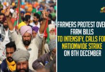 Farmers Protest Over Farm Bills To Intensify, Calls For Nationwide Strike On 8th December Farmers Protest Over Farm Bills To Intensify,Farmers Calls For Nationwide Strike On 8th December,Farmers Call Bharat Bandh On Dec 8, Threaten To Intensify Agitation,Farmers Protest,Union Ministers,Union Ministers Meet PM Modi,Narendra Modi,PM Narendra Modi,Prime Minister of India,Farmers,Agrarian Laws,Union Government,Farms Bill,Farmers Protest News,PM Modi,Amit Shah,Rajnath Singh,Narendra Tomar,Bharat Bandh,Mango News,Farmers,Kisan Protest,New Delhi,Central Government,Farmers Protest Over Farm Bills,Farm Bills,Kisan Protest Over Farm Bills To Intensify,Nationwide Strike On 8th December