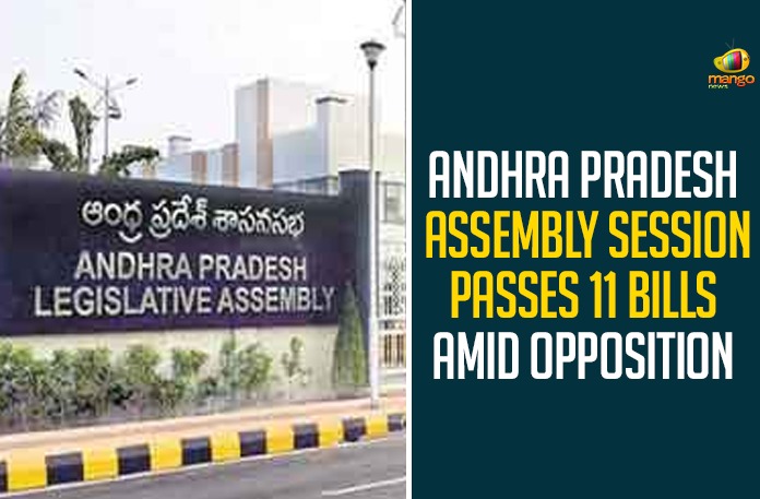 Andhra Pradesh Assembly Session Passes 11 Bills Amid Opposition Andhra Pradesh Assembly Session Passes 11 Bills Amid Opposition,Andhra Pradesh Assembly Session,Andhra Pradesh Assembly Session Passes 11 Bills,Andhra Pradesh,Andhra Pradesh Assembly,AP Assembly,AP Assembly Session,Mango News,Mango News Telugu,AP Assembly Session Passes 11 Bills Amid Opposition,Andhra Pradesh Assembly Winter Session,AP Assembly Winter Session,CM Y.S. Jagan Mohan Reddy,AP Assembly Session Passes 11 Bills