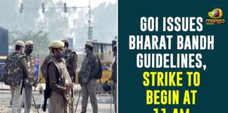 GoI Issues Bharat Bandh Guidelines, Strike To Begin At 11 AM Tomorrow,Nationwide Strike,Union Territory Governments,Farmers,Mango News,Farmers Protest,Bharat Bandh Tomorrow From 11 AM To 3 PM,Bharat Bandh From 11AM-3PM,Bharat Bandh Held From 11AM To 3 PM Tomorrow,Bharat Bandh,Farmers Unions,Bharat Bandh From 11AM-3PM Tomorrow,Bharat Bandh Will Held 11 AM To 3 PM Tomorrow,Bharat Bandh Tomorrow,Bharat Bandh Will Be From 11AM To 3PM On Dec 08,Farmers Protest Live Updates,Farmers Protest Latest News,Bharat Bandh on December 8,Bharat Bandh On 8 Dec,Farmers Unions Says Bharat Bandh From 11AM-3PM Tomorrow,Bharat Bandh To Begin At 11 AM Tomorrow