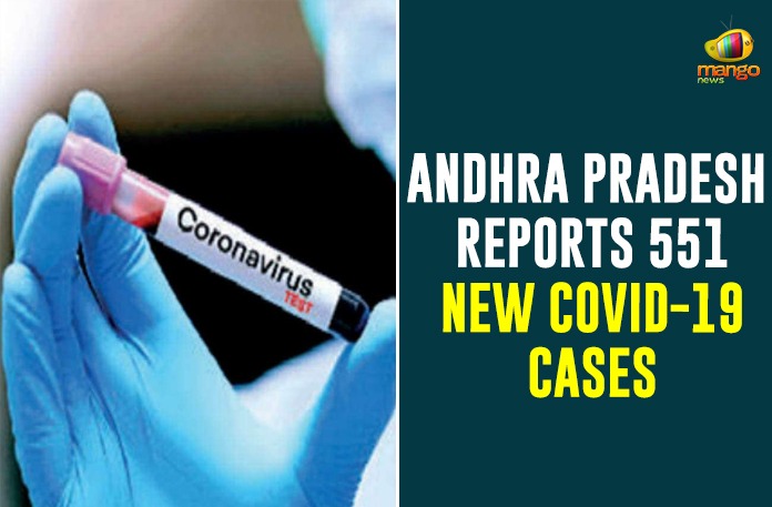 Andhra Pradesh Reports 551 New COVID-19 Cases Andhra Pradesh Reports 551 New COVID-19 Cases,Andhra Pradesh,Andhra Pradesh COVID-19 Daily Bulletin,Andhra Pradesh Department of Health,AP Corona Latest Updates,AP Corona Updates,Ap Coronavirus Cases Today,Ap Coronavirus cases total,ap coronavirus updates district wise,AP COVID 19 Cases,AP COVID-19 Reports,AP Total Positive Cases,COVID-19,COVID-19 Daily Bulletin,Total Corona Cases In AP,Total Positive Cases In AP,AP COVID-19 551 New Positive Cases,COVID-19 New Positive Case,AP COVID-19 Latest Reports,AP COVID-19 Updates Today,Mango News