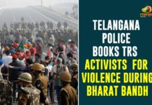 Telangana Police Books TRS Activists For Violence During Bharat Bandh,TRS Activists Booked For Violence During Bharat Bandh,Videos Of TRS Workers Threatening People To Support Bandh,Telangana Police,Telangana,TRS Activists,Bharat Bandh,Bharat Bandh Updates,Telangana Police Books TRS Activists For Violence,TS Police Books TRS Activists For Violence During Bharat Bandh,Mango News,Nationwide Strike,Farm Laws,Telangana Police Latest News,Telangana Police News,Telangana Police Books TRS Activists,Telangana News,TS Police Books TRS Activists