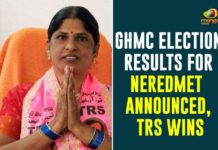 GHMC Election Results For Neredmet Announced,TRS Wins,TRS Party Candidate Won Neredmet,TRS,GHMC Elections Results Live Updates,GHMC Results Updates,GHMC Elections 2020 Results Updates,GHMC Elections 2020 Results,GHMC Results,GHMC Elections Results,#GHMCElections2020Results,GHMC Elections 2020 Results Latest News,GHMC,GHMC Elections 2020 Results Live News,TRS Party,GHMC Elections Results Latest Updates,GHMC Elections 2020 Results Latest Reports,2020 GHMC Elections Results,GHMC Elections 2020 Results Live Updates,Greater Hyderabad Result 2020 Live Updates,Neredmet Division,Neredmet,TRS Party Won Neredmet Division,Mango News