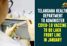 Telangana Health Department To Administer COVID-19 Vaccine To 80 Lakh Front Line Warriors In January,Telangana Health Department,COVID-19,COVID-19 Latest News,COVID-19 Latest Updates,COVID-19 Vaccine,COVID-19 Vaccine News,Covid vaccine,Dr G Srinivasa Rao,Telangana COVID-19 Vaccine,Telangana Corona Vaccine,Mango News,Telangana To Administer COVID-19 Vaccine To 80 Lakh,Telangana COVID-19 Latest Reports,COVID-19 Updates,Telangana COVID-19 Vaccine News,Telangana State To Vaccinate 80 Lakh From January,Telangana Health Department To Vaccinate 80 Lakh From January