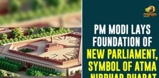 PM Modi Lays Foundation Of New Parliament, Symbol Of Atma Nirbhar Bharat,PM Launches Work For New Parliament Complex,New Parliament Building,PM Modi Lays Foundation Stone Of New Parliament Building,Narendra Modi,Modi,Prime Minister Of India,PMO India,PMO,PM Narendra Modi,PM Modi,PM Modi Speech,Pm Narendra Modi Speech,PM Of India,Pm Modi Latest Updates,India,Narendra Modi,Modi Speech Today,Parliament,Parliament Building,Foundation Stone,New Parliament Building,New Parliament,Mango News,PM Modi Lays Foundation Stone Of New Parliament Building