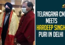 Telangana CM Meets Hardeep Singh Puri In Delhi Telangana CM Meets Hardeep Singh Puri In Delhi,Telangana CM KCR Meets Hardeep Puri,Seeks Sanction Of Six New Airports,CM KCR Urges Union Aviation Min To Expedite Setting Up Of 5 Airports In Telangana,Telangana,CM KCR Latest News,Mango News,CM KCR Meets Union Civil Aviation Minister,CM KCR Meets Minister Hardeep Singh Puri At Delhi,CM KCR Meets Minister Hardeep Singh Puri,Telangana CM KCR Meets Hardeep Puri,CM KCR Meets With Union Minister Hardeep Singh Puri In Delhi,CM KCR Delhi Tour,Delhi,CM KCR Delhi Tour To Meet Minister Hardeep Singh Puri,CM KCR Delhi Tour Latest Updates,Union Civil Aviation Minister Hardeep Singh Puri