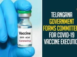Telangana Government Forms Committees For COVID-19 Vaccine Execution,Telangana Govt,Telangana Govt Forms 4 Committees,COVID-19 Vaccine,COVID-19,COVID-19 Vaccine Distribution,Telangana Govt Forms 4 Committees For COVID-19 Vaccine,Telangana Govt Forms 4 Committees For Coronavirus Vaccine Distribution,Telangana Govt Forms Committees For COVID-19 Vaccine Distribution,Coronavirus,Telangana Forms Four Committees For COVID-19 Vaccination,Telangana Government,Telangana News,Telangana Latest News,Mango News,Coronavirus News Highlights,Telangana Forms Committees From State To Mandal Level,TS Govt Forms 4 Committees For COVID-19 Vaccination