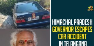 Himachal Pradesh Governor Escapes Car Accident In Telangana,Himachal Pradesh Governor Bandaru Dattatreya Meets With An Accident In Telangana,Himachal Pradesh Governor Bandaru Dattatreya Escape From Car Accident,Bandaru Dattatreya,Bandaru Dattatreya Car Accident,Himachal Pradesh Governor Car Accident,Mango News,Bandaru Dattatreya Car Accident In Telangana,Bandaru Dattatreya Accident News,HP Governor Bandaru Dattatreya Escapes Car Accident In Telangana,HP Governor Dattatreya Escapes Unhurt In Telangana Road Accident,Bandaru Dattatreya Meets With An Accident In Telangana,Bandaru Dattatreya Latest News