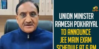 Union Minister Ramesh Pokhriyal To Announce JEE Main Exam Schedule At 6 PM Today,Ramesh Pokhriyal Is Going To Announce The Joint Entrance Exam JEE 2021 Schedule,Union Minister For Education Ramesh Pokhriyal,Education Minister Ramesh Pokhriyal,IIT JEE,JEE Mains,JEE Advance,Neet,Cbse,JEE Mains 2021 Latest News,JEE Mains 2021 Exam Date,JEE Mains 2021 Syllabus,JEE Mains 2021 Date,JEE Mains 2021 Application Form,JEE Mains 2021 Application Form Date,JEE Mains 2021 Application,JEE Mains 2021 Application Form January,JEE Mains 2021 Latest News,JEE Main,JEE 2021,JEE 2021 Latest News,JEE Mains 2021,JEE 2021,JEE Main 2021,Jee Mains 2021,Ramesh Pokhriyal To Announce JEE Main Exam Schedule At 6 PM Today,JEE Main Exam Schedule At 6 PM Today,Mango News