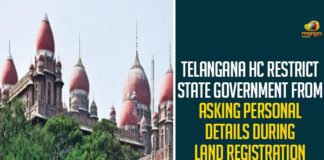 Telangana HC Restrict State Government From Asking Personal Details During Land Registration From Dharani Portal,High Court,Non Agricultural Registrations,Telangana Registrations,Dhrani Portal,Dharani Portal Registrations In Telangana,Non Agricultural Land Registration,Land Registration In Telangana,KCR On Non Agricultural Land Registration,Land Registrations In Telangana,Non Agricultural Lands In Telangana,Telangana New Registration,Telangana,Telangana News,Dharani Portal Telangana,Telangana High Court,CM KCR,KCR Latest,KCR,Telangana High Court,Telangana High Court LRS,Non Agricultural Land Registration In Telangana,Non Agricultural Land Dharani,Non Agricultural Land Registration,Mango News,Telangana HC Restrict State Government