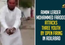 AIMIM Leader Mohammed Farooq Attacks Three Youth By Open Firing In Adilabad AIMIM Leader Mohammed Farooq Attacks Three Youth By Open Firing In Adilabad,Telangana,Three Youths Injured In Firing By AIMIM Leader Farooq Ahmed In Adilabad,AIMIM Leader Farooq Ahmed Opens Fire In Telangana Adilabad,AIMIM Leader Arrested After He Opens Fire In Group Clash,Injures 3,Violent Incident Took Place In Adilabad Town Of Hyderabad City,Three People Were Injured,Mobammed Farooq,AIMIM Adilabad District President Attacked,AIMIM Leader Mohammed Farooq,AIMIM Leader,Mango News,Adilabad,Adilabad News,MIM Leader In Telangana Opens Fire,MIM Party Leader,AIMIM Adilabad President Farooq Mohammed Opens Fire,MIM Leader In Adilabad Opens Fire Against Three Over Cricket Match