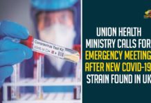 Union Health Ministry Calls For Emergency Meeting After New COVID-19 Strain Found In UK,Health Ministry To Discuss Mutant Coronavirus Found In Uk In Meet Today,Union Health Ministry Calls Emergency Meeting,COVID-19 New Strain,COVID-19 New Strain More Contagious,COVID-19 New Strain Malaysia,New Strain Of COVID-19 India,New Mutated Strain Of COVID-19,COVID-19 New Strain UK,COVID-19 New Strain Symptoms,COVID-19 New Strain In London,COVID-19 New Strain England,COVID-19 New Strain Of Coronavirus,COVID-19 New Strain US,COVID-19 New Strain Europe,Coronavirus,COVID-19,Boris Johnson,Vaccine,Covid Update,Mango News,UK Countrie Ban Flights,New Covid Strain,New Coronavirus Strain