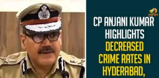 CP Anjani Kumar Highlights Decreased Crime Rates In Hyderabad,Drop Witnessed By 10 Per Cent,Crime Rate In Hyderabad Dipped By 10 Per Cent In 2020,CP Anjani Kumar,Mango News,Crime Rate In Hyderabad,Commissioner Of Police,CP Of Hyderabad Anjani Kumar,Crime Rate In Hyderabad Dropped By 10 Per Cent In 2020,Crime Rates In Hyderabad Decreased,CP Anjani Kumar Highlights,CP Anjani Kumar,CP Anjani Kumar Latest News,CP Anjani Kumar News,Hyderabad,Hyderabad Latest News,Hyderabad News,CP Anjani Kumar On Crime Rates In Hyderabad,CP Anjani Kumar About Crime Rates In Hyderabad,Commissioner Of Police Anjani Kumar
