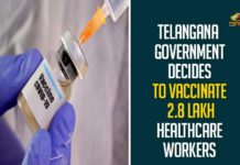 Telangana Government Decides To Vaccinate 2.8 Lakh Healthcare Workers,Telangana To Vaccinate 2.8 Lakh Health Care Workers First,Telangana To Vaccinate 2.8 Lakh Health Care Workers First,Telangana To First Vaccinate 2.8 Lakh Health Workers,Telangana,Telangana News,Mango News,Health Department,2.8 Lakh Health Care Workers,Private Healthcare Establishments,Covid-19 Vaccine,Covid-19,Telangana Government,2.8 Lakh Health Care Workers From Government,Healthcare Workers First In Telangana To Be Administered With Covid-19 Vaccine,TS Government Decides To Vaccinate 2.8 Lakh Healthcare Workers,Covid-19 Vaccine For 2.8 Lakh Healthcare Workers,Healthcare Workers Covid-19 Vaccine