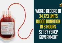 World Record of 34723 Units Blood Donation In 8 Hours Set By YSRCP Government,YSRCP Workers Set World Record In Blood Donation On CM Jagan Birthday,Ycp Sets World Record In Blood Donation On Ys Jagan’s Birthday,YSRCP,YS Jagan,YS Jagan Birthday,Blood Donation,Blood Donation On Ys Jagan,Record Blood Donation Marks Jagan Birthday Fete,YSRCP Sets World Record In Blood Donation On YS Jagan Birthday,AP Created World Record In Blood Donation On CM Jagan’s Birthday Eve,YSRCP Government,World Record of 34723 Units Blood Donation,34723 Units Blood Donation,CM YS Jagan Birthday,CM Jagan Birthday,Jagan Birthday Celebrations,Jagan Birthday Blood Camps,Wonder Book Of Records,Jagan Blood Camps,Jagan,YS Jagan Birthday,YSRCP Blood Camps,Mango News