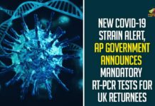 New COVID-19 Strain Alert,AP Government Announces Mandatory RT-PCR Tests For UK Returnees,New COVID-19 Strain,New COVID-19 Strain News,New Corona Strain,UK,UK New COVID-19 Strain,Mango News,AP Government,RT-PCR,RT-PCR Tests,Mandatory RT-PCR Tests For UK Returnees,UK Returnees,Mandatory RT-PCR Tests,COVID-19,Coronavirus,Andhra Pradesh Government,Andhra Pradesh,Andhra Pradesh News,RT-PCR Test For Covid-19 Infection,AP Government Issued Orders To Conduct RT-PCR Test For Covid-19 Infection,Travelers Coming From The United Kingdom,Commissioner for Health and Family Welfare,YS Jagan Mohan Reddy,CM YS Jagan,CM Jagan