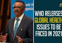WHO Releases Global Health Issues To Be Faced In 2021 WHO Releases Global Health Issues To Be Faced In 2021,World Health Organization,WHO,World Health Organization Global List,Global Health Issues,WHO On Coronavirus,World,World News,WHO Releases List Of 10 Global Health Issues To Track In 2021,WHO Lists Ten Global Health Issues For 2021,WHO Releases List Of 10 Global Health Issues To Track In 2021,WHO Releases List Of 10 Global Health Issues,World Health Organization,WHO Released A List Of Global Health Issues In 2021,List Of 10 Global Health Issues,Global Health Issues,Global Health Issues List,Global Health Issues 10,Global Health Issues 2021,Mango News