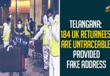 Telangana: 184 UK Returnees Are Untraceable, Provided Fake Address Telangana: 184 UK Returnees Are Untraceable, Provided Fake Address,New Coronavirus Strain,Covid-19 Variant Updates,UK Coronavirus Variant,New Strain Of Coronavirus,New Coronavirus Strain UK,New Coronavirus Strain Latest News,News COVID-19 Strain,News COVID-19 Strain Updates,News COVID-19 Strain Latest News,Mango News,Telangana,Telangana News,Telangana Latest News,Telangana COVID-19 News,Telangana COVID-19 Updates,184 UK Returnees Are Untraceable,UK Returnees,UK News COVID-19 Strain,Coronavirus Strain in Telangana,UK Returnees Test COVID-19 Positive In Telangana