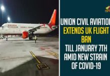 Union Civil Aviation Extends UK Flight Ban Till January 7th Amid New Strain Of COVID-19,New Coronavirus Strain,Covid-19 Variant Updates,UK Coronavirus Variant,New Coronavirus Strain UK,New Coronavirus Strain Latest News,News COVID-19 Strain,News COVID-19 Strain Updates,News COVID-19 Strain Latest News,Mango News,India To Extend Ban On UK Flights,New Covid-19 Strain,India Extends Suspension Of Flights From UK,Centre Extends UK Flight Ban Over Mutant Coronavirus,Union Civil Aviation Extends UK Flights Ban Till Jan 7 Over New Covid-19 Strain,Union Civil Aviation Extends Ban on Flights,UK Flights,UK Flights Ban,India,Centre Extends Ban on UK Flights Till January 7th