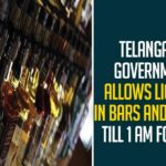 Telangana Government Allows Liquor In Bars And Clubs Till 1 AM For NYE,Hyderabad,Pubs And Bars To Remain Open Till 1 Am On New Year Eve,Mango News,Telangana Government,Telangana Government New Announcement,Wine Shops Will Be Opened Till 12 Am On New Year Eve,New Year Celebrations,Wine Shops,Covid-19,Excise Department,Telangana Government News,New Year Celebrations 2021,New Year Celebrations Hyderabad,Telangana New Year Celebrations,Telangana Wine Shops,New Year Eve Party,Night Curfew,New Year,New Year 2021,New Year's Day Celebrations,Telangana Govt Allows Bars and Clubs,Telangana Government Allows Liquor Till 1 AM For NYE,Bars And Clubs