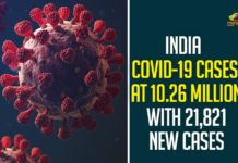 India COVID-19 Cases At 10.26 Million With 21821 New Cases,Coronavirus Cases In India, Coronavirus In India,Coronavirus India Live Updates, Coronavirus Live Updates, Coronavirus Positive Cases List, COVID 19 Deaths, COVID-19, COVID-19 Cases in India,COVID-19 Daily Bulletin,Covid-19 In India,Covid-19 Latest Updates, COVID-19 New Live Updates,Covid-19 Positive Cases,India Coronavirus,India COVID 19,India Covid-19 Deaths Report, India Covid-19 Latest Reports,India COVID-19 Reports,India Covid-19 Updates,India New COVID 19 Cases,Mango News,Mango News Telugu,India Covid-19 21821 Positive Cases,India Records 21821 New Covid-19 Cases