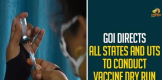 GoI Directs All States And UTs To Conduct Vaccine Dry Run On 2nd January,Mango News,Dry Run For Covid-19 Vaccination In All States, Coronavirus Vaccine, India To Conduct Dry Run For Vaccine, Coronavirus Vaccine In India,Dry Run For Covid-19 Vaccine, Covid-19 Vaccine Dry Run To Begin All States, Covid Vaccination Dry Run To Take Place Across India,All States To Begin Dry Run For Covid-19 Vaccination,Directed Governments Of All States,Union Territories,Dry Run,Coronavirus,Covid-19 Vaccine,GoI Directs