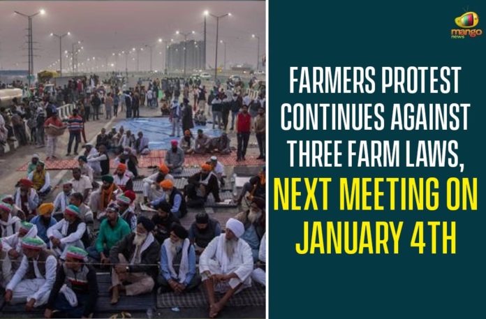 Farmers Protest Continues Against Three Farm Laws, Next Meeting On January 4th,Mango News,Farmers Protest,Farmers Protest Live,Farmers Protest In Delhi,Farmer Protest News Today,Farmer Protest News Live,Farmer Protest News Latest,Farmers Protest Live Today,Farmer Protest Live,Farmers Protest Live News,Farmers Protest Latest Update,Benefits Of Farm Laws,Farm Laws,Farmers of Madhya Pradesh,Farmers Protest Continues,Farmers Protest Continues Next Meeting On January 4th,Next Meeting On January 4th Meet On Jan 4th