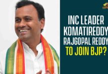 INC Leader Komatireddy Rajgopal Reddy To Join BJP,Komatireddy Rajgopal Reddy likely to join BJP,Congress MLA Komatireddy Rajgopal Reddy,Mango News,Telangana Congress MLA Rajagopal Reddy To Move To BJP,Telangana Congress MLA to defect to BJP,Komatireddy Rajgopal Reddy to join BJP,Congress MLA to join BJP,INC Leader Komatireddy Rajgopal Reddy,Komatireddy Rajgopal Reddy Latest News,BJP,Congress MLA To Join BJP,Komatireddy Rajgopal Reddy To Join BJP