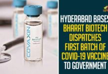 Bharat Biotech, Bharat Biotech COVAXIN, Bharat Biotech Covaxin Vaccine, Bharat Biotech Dispatches First Batch Of COVID-19 Vaccine, Bharat Biotech Dispatches First Batch Of COVID-19 Vaccine To Government, Coronavirus COVAXIN, coronavirus news, Coronavirus News Updates, coronavirus vaccine, Coronavirus Vaccine COVAXIN, Coronavirus Vaccine In India, coronavirus vaccine News, coronavirus vaccine updates, Covaxin Vaccine, COVID-19, Government, Hyderabad Based Bharat Biotech