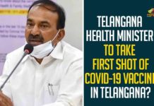 coronavirus vaccine, Coronavirus Vaccine Dry Run, Coronavirus Vaccine In Telangana, coronavirus vaccine News, coronavirus vaccine updates, COVID-19 Vaccine In Telangana, Mango News, Telangana Health Minister, Telangana Health Minister About Coronavirus, Telangana Health Minister Etala Rajender, Telangana Health Minister To Take First Shot Of COVID-19 Vaccine