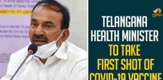 coronavirus vaccine, Coronavirus Vaccine Dry Run, Coronavirus Vaccine In Telangana, coronavirus vaccine News, coronavirus vaccine updates, COVID-19 Vaccine In Telangana, Mango News, Telangana Health Minister, Telangana Health Minister About Coronavirus, Telangana Health Minister Etala Rajender, Telangana Health Minister To Take First Shot Of COVID-19 Vaccine