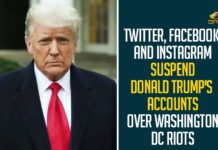 Twitter, Facebook And Instagram Suspend Donald Trump’s Accounts Over Washington DC Riots