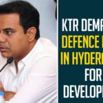 Defence Land In Hyderabad For Development, KTR, KTR appeals to Kishan Reddy for defence lands, KTR asks for Defence land in Hyderabad, KTR Demands Defence Land, KTR Demands Defence Land In Hyderabad For Development, KTR seeks defence lands for development works, Mango News