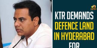 Defence Land In Hyderabad For Development, KTR, KTR appeals to Kishan Reddy for defence lands, KTR asks for Defence land in Hyderabad, KTR Demands Defence Land, KTR Demands Defence Land In Hyderabad For Development, KTR seeks defence lands for development works, Mango News