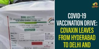 Coronavirus vaccine drive, Coronavirus Vaccine Drive In India, COVAXIN, COVAXIN Leaves From Hyderabad To Delhi, covid 19 vaccine, Covid-19 Vaccination Drive, COVID-19 Vaccine Drive, COVID-19 Vaccine Drive In Telangana, etala rajender, Health Minister Etala Rajender, Mango News, Telangana COVID-19 Vaccine Drive, Telangana Government Urges Special Doctor Teams, Telangana Health Minister