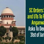 SC Orders States and UTs To Resume Anganwadis, Asks To Decide By 31st of January