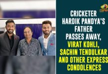Cricketer Hardik Pandya’s Father Passes Away, Virat Kohli, Sachin Tendulkar And Other Express Condolences