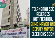 Deputy Mayor Elections, GHMC Mayor, GHMC Mayor And Deputy Mayor Elections, GHMC Mayor Elections, Mango News, Notification For GHMC Mayor Elections, SEC releases Gazette Notification, Telangana Deputy Mayor Elections, Telangana GHMC Mayor Elections, telangana latest news, Telangana news, Telangana SEC Releases Notification