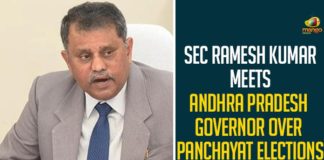SEC Ramesh Kumar Meets Andhra Pradesh Governor Over Panchayat Elections