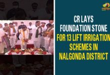 CM KCR Laid Foundation Stone, CM KCR Laid Foundation Stone for 13 Lift Irrigation Schemes, Foundation Stone for 13 Lift Irrigation Schemes, Lift irrigation Scheme, Lift Irrigation Schemes, Lift Irrigation Schemes at Nellikallu, Lift Irrigation Schemes In Telangana, Mango News, Nalgonda District, Nellikallu, Nellikallu in Nalgonda District, Telangana Lift Irrigation Schemes, Telangana Political News