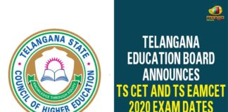 Telangana Education Board Announces TS CET And TS EAMCET 2020 Exam Dates,Telangana EAMCET - ECET and other Common Entrance Exams Schedule Released,Mango News,Mango News Telugu,Telangana entrance exam schedule released,Telangana CETs schedule released EAMCET to be held between July 5 and July 9,TS EAMCET 2020 to begin on May 5 various exams dates released,TS EAMCET Exam Date 2021: Check Registration And Other Exam Dates,Telangana CETs Exam Dates 2021,TS ECET 2021 Exam Dates,TS EAMCET 2021 Exam Dates - Get Exam Schedule Here,Telangana EAMCET 2020 tentative schedule released