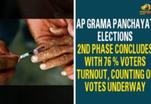 AP Grama Panchayat Elections 2nd Phase Concludes With 76 % Voters Turnout, Counting of Votes Underway,AP Panchayat Election Second Phase Polling Underway 4.27 Lakh Voters Listed To Vote,Mango News,Andhra Pradesh panchayat elections phase 2: Voting under way,Polling Underway For 2nd Phase Of Panchayat Elections,Voting for 2nd phase of Gram Panchayat polls underway in Andhra Pradesh,AP Second Phase Panchayat Election Counting Begins 76.11% Voting Turn Out Recorded