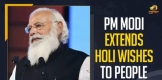 PM Modi Extends Holi Wishes To People Of India,Mango News,Holi 2021: India Celebrates Festival of Colours Amid Covid-19,Prime Minister Modi greeted people with Holi wishes,Holi 2021: PM Modi extended greetings to countrymen on the auspicious occasion of Holi,Holi 2021 PM Modi wishes Holi Amit Shah Rajnath Singh Holi greetings,India Celebrates Holi Amid Covid-19 Fears PM Modi Extends Wishes