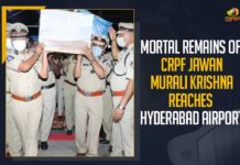 Andhra CM, andhra pradesh, Andhra Pradesh govt, AP CM Announces Ex Gratia To CRPF Jawans, Chhattisgarh, Chhattisgarh encounter, Chhattisgarh encounter Latest News, Chhattisgarh encounter News, Chhattisgarh Maoist Incident, CM Jagan, CM Jagan Mohan Reddy, CRPF Jawan Murali Krishna, CRPF Jawans Lost Lives In Chhattisgarh Maoist Incident, Hyderabad Airport, Jawan Murali Krishna, Mango News, Mortal Remains Of CRPF Jawan Murali Krishna, Mortal Remains Of CRPF Jawan Murali Krishna Reaches Hyderabad Airport, ys jagan