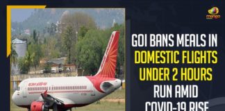 Civil Aviation Ministry, Coronavirus Cases, coronavirus cases india, coronavirus india, coronavirus india live updates, Coronavirus India News LIVE Updates, Coronavirus Lockdown, COVID-19 pandemic in India, COVID-19 Rise, Domestic Flights, GoI Bans Meals In Domestic Flights, GoI Bans Meals In Domestic Flights Under 2 Hours Run, GoI Bans Meals In Domestic Flights Under 2 Hours Run Amid COVID-19 Rise, India Coronavirus, Mango News, Ministry of Civil Aviation, rising Covid-19 cases