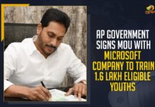 AP Government Signs MoU With Microsoft, AP Government Signs MoU With Microsoft Company, AP Government Signs MoU With Microsoft Company To Train 1.6 Lakh Eligible Youths, Chief Minister YS Jagan Mohan Reddy, Jagananna Ugadi Kanuka, Jagananna Ugadi Kanuka Govt makes MOU with Microsoft, Mango News, Microsoft Company signs MoU with AP govt, Microsoft signs MoU with AP govt, Microsoft to set up AI labs in 10 Indian universities, MoU With Microsoft Company To Train 1.6 Lakh Eligible Youths